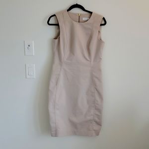 Cream Calvin Klein Dress size 8